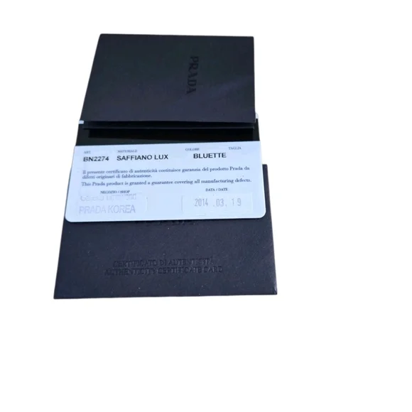 Authentic Prada Navy Blue Leather Tote Bag - Picture 13 of 13